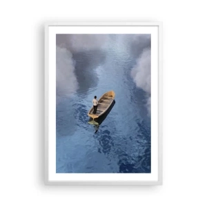 Poster in einem weißen Rahmen - Leben – Reise – unbekannt - 50x70 cm