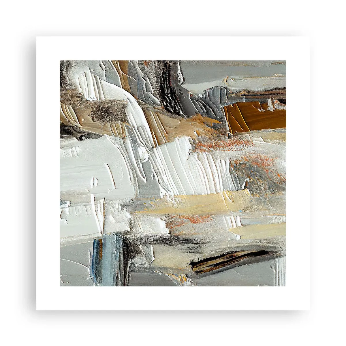 Poster - Bunte Schichten - 40x40 cm