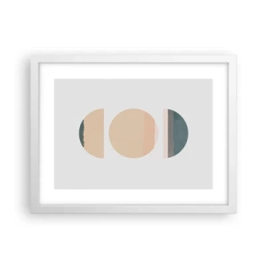 Poster in einem weißen Rahmen - Ein Rad hinter dem anderen… - 40x30 cm