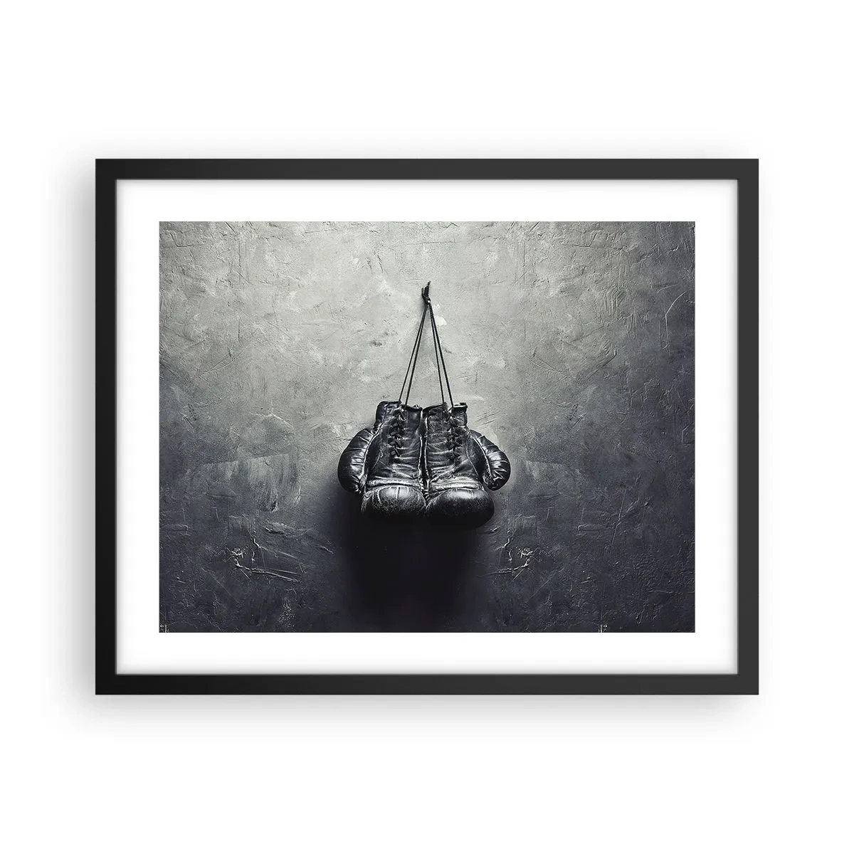 Poster in einem schwarzem Rahmen - Zeit des Kampfes und Zeit des Friedens - 50x40 cm