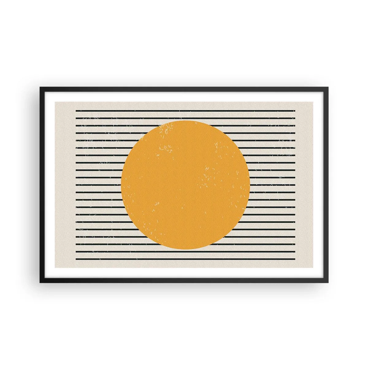 Poster in einem schwarzem Rahmen - Die Kraft der Einfachheit - 91x61 cm