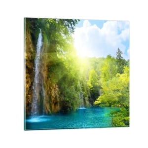 Glasbild - Bild auf glas - Es muss Eden sein - 30x30 cm