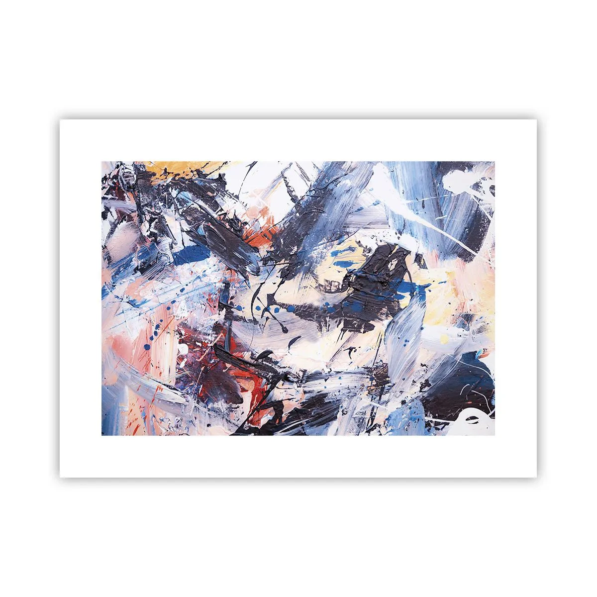 Poster - Verrückter Tanz der Abstraktion - 40x30 cm
