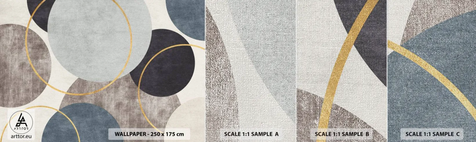 Fototapeten Muster Premium Canvas - Rad für Rad - Bezirke, Minimalistisch, Stück - 100x30 cm