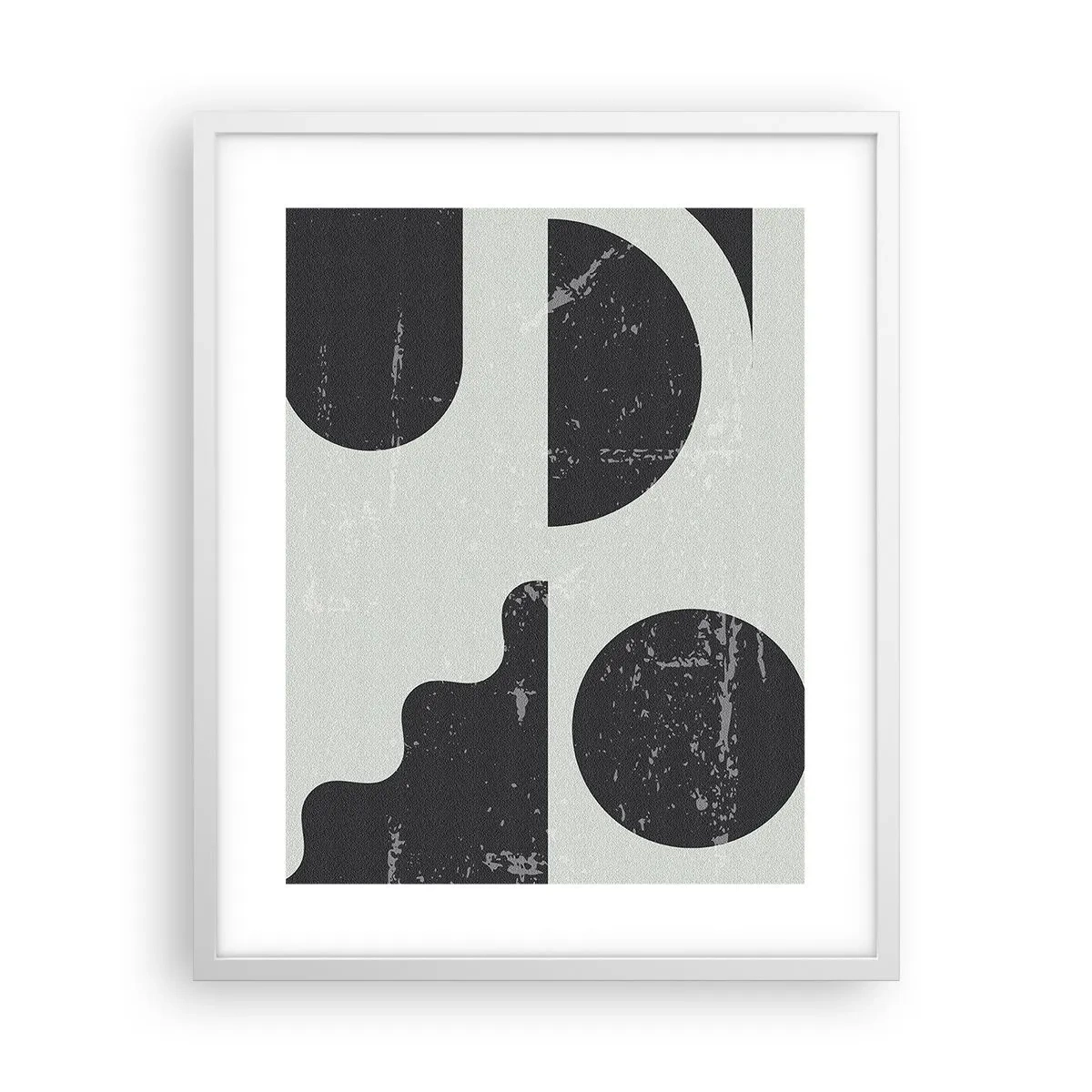 Poster in einem weißen Rahmen - Komposition oben und unten - 40x50 cm
