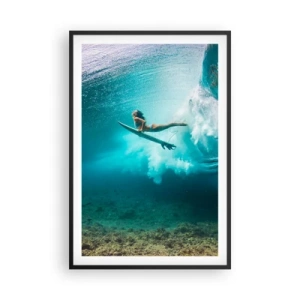 Poster in einem schwarzem Rahmen - Unterwasserwelt - 61x91 cm