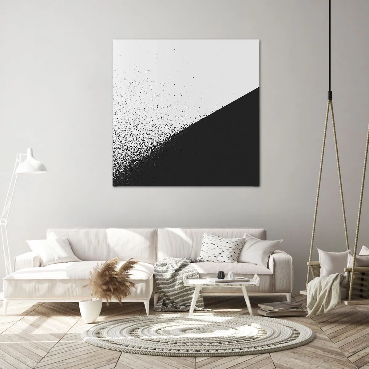 Bild auf Leinwand - Leinwandbild - Immer schneller, immer mehr - 50x50 cm