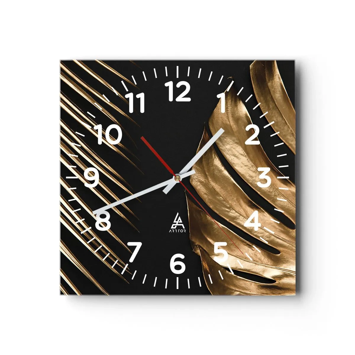 Wanduhr - Glasuhr - Anders und genauso teuer - 40x40 cm