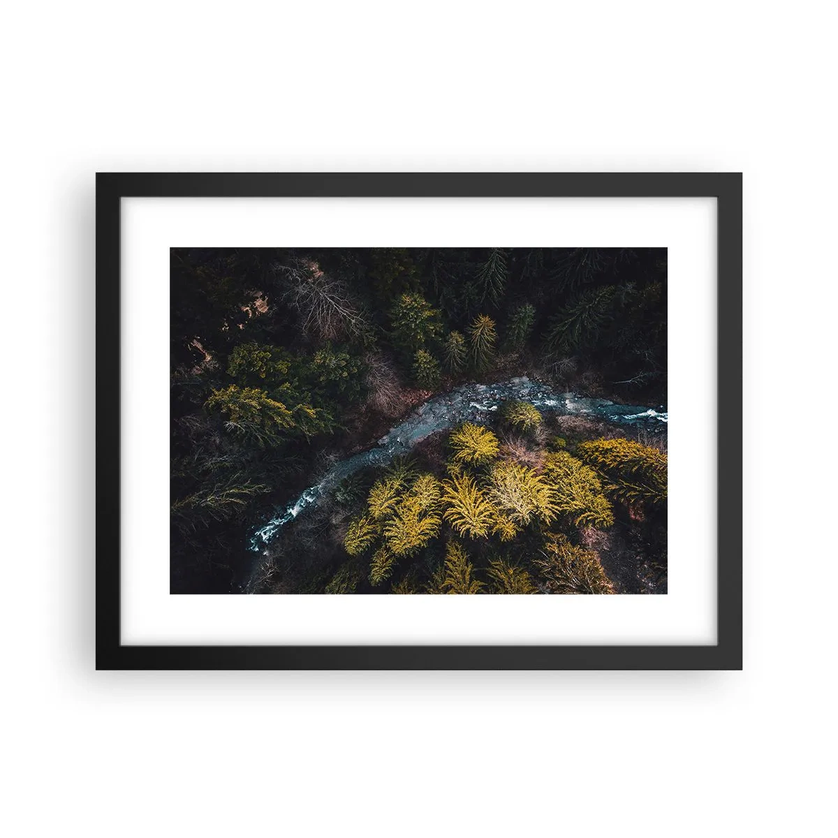 Poster in einem schwarzem Rahmen - Schnell und immer schneller - 40x30 cm