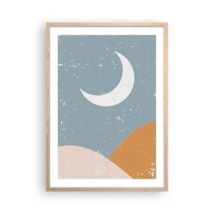 Poster in einem Rahmen aus heller Eiche - Wunder vieler Nächte - 50x70 cm