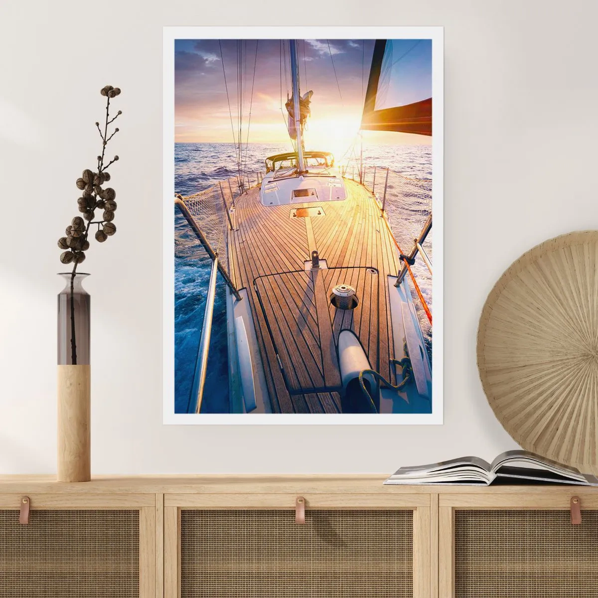 Poster - Laufen unter den Wellen - 30x40 cm
