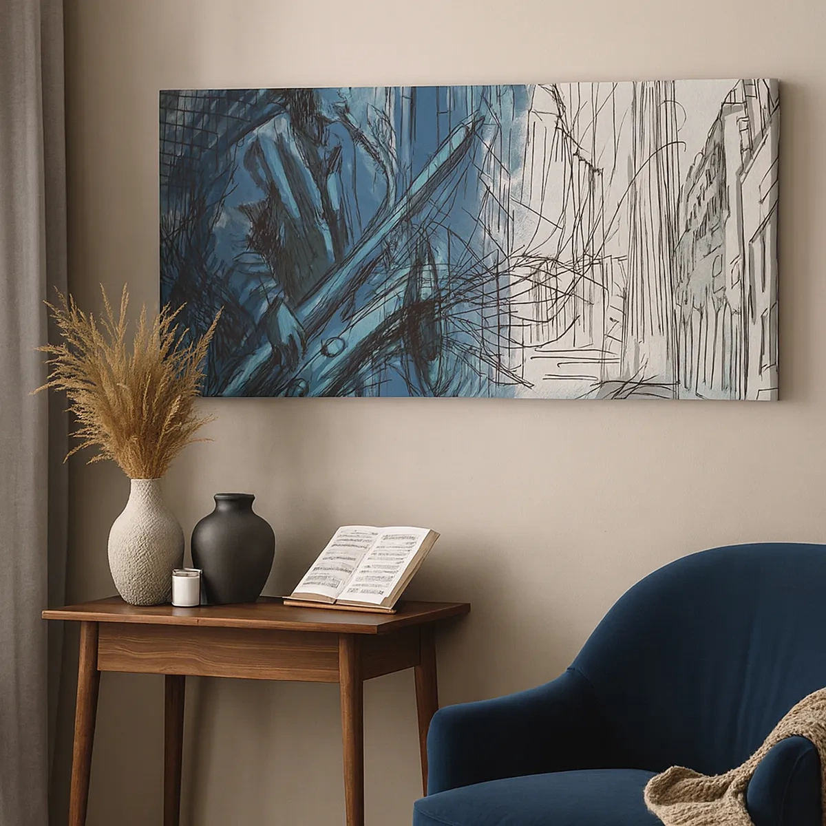 Bild auf Leinwand - Leinwandbild - Urbane Rhapsodie - 30x30 cm