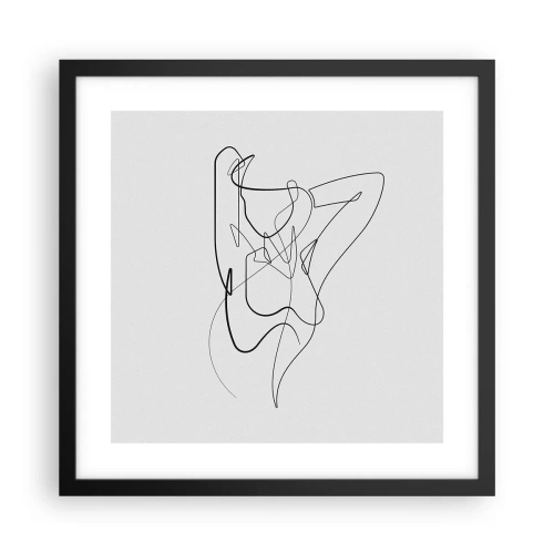 Poster in einem schwarzem Rahmen - So, wie du wirklich bist ... - 40x40 cm