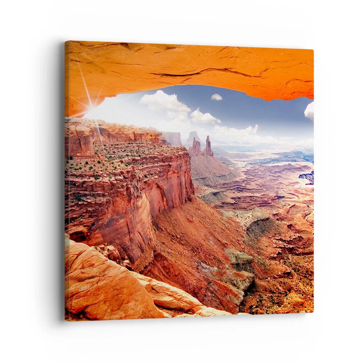 Bild auf Leinwand - Leinwandbild - Von der Natur selbst geschnitzt - 40x40 cm