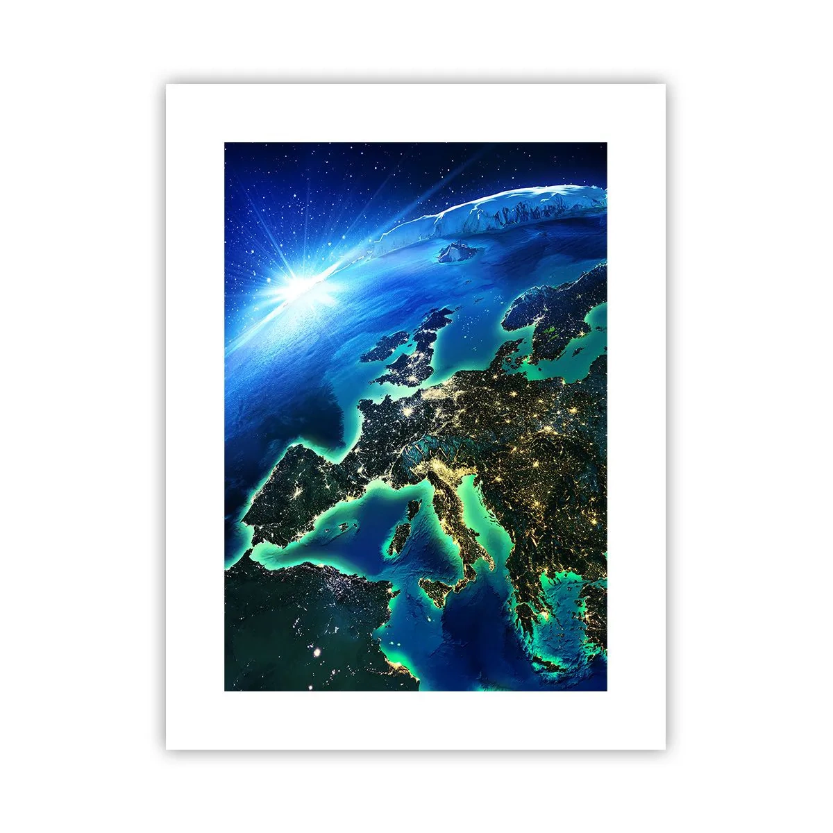 Poster - Funkelndes Europa - 30x40 cm