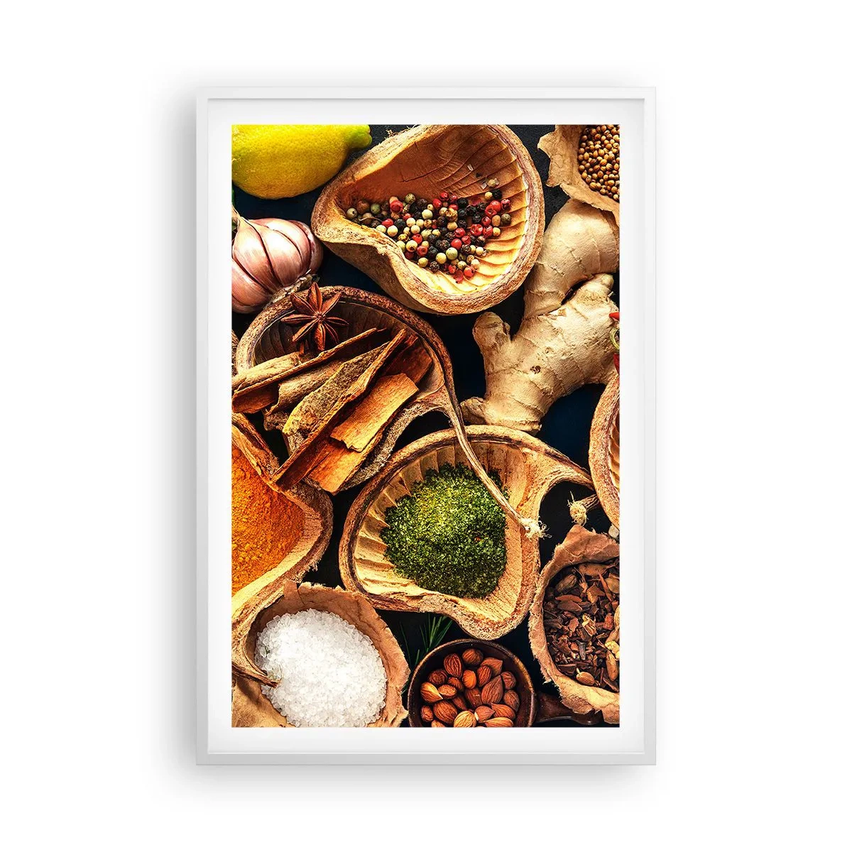 Poster in einem weißen Rahmen - Nimm was du willst - 61x91 cm