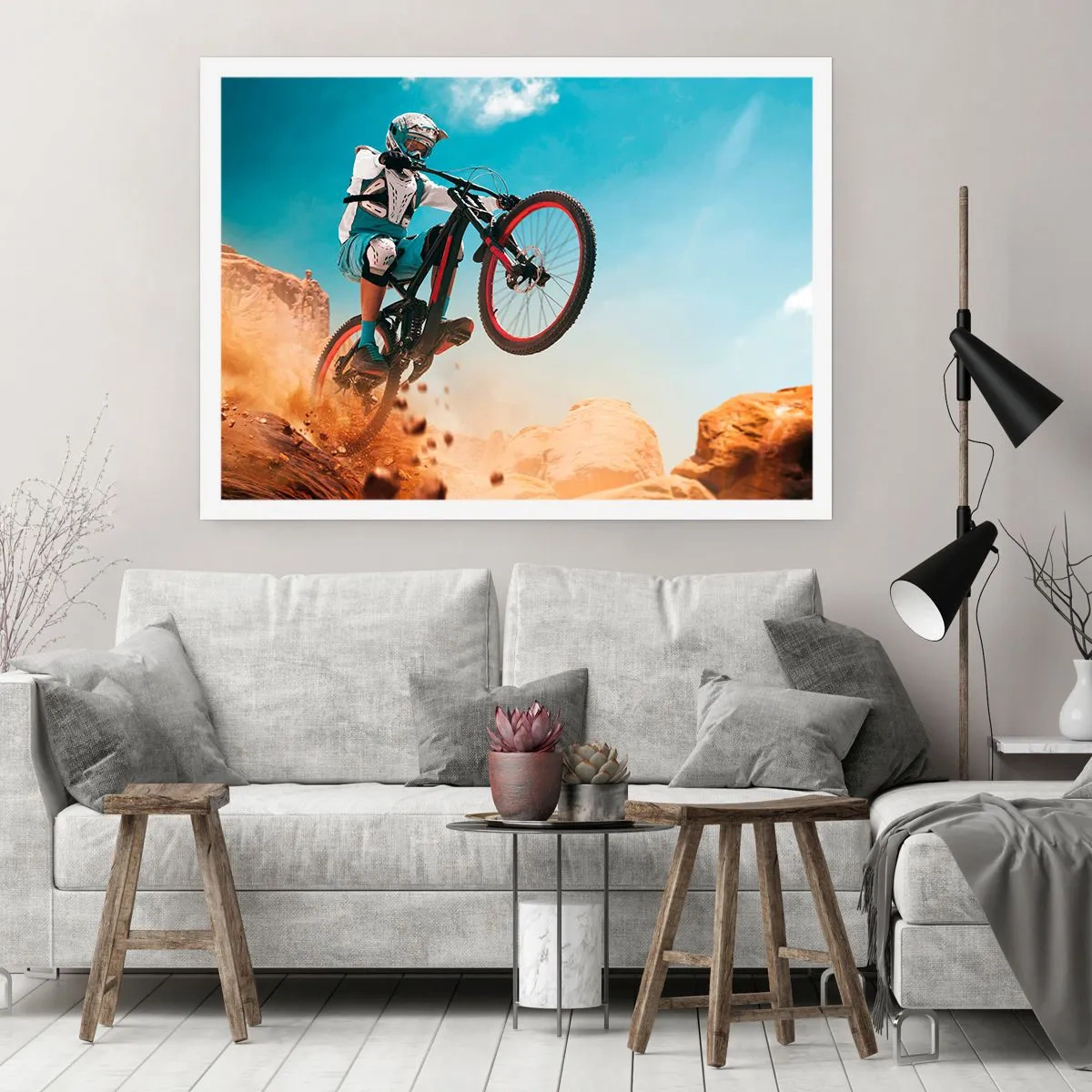 Poster - Fahrrad-Wahnsinn-Dämon - 50x40 cm