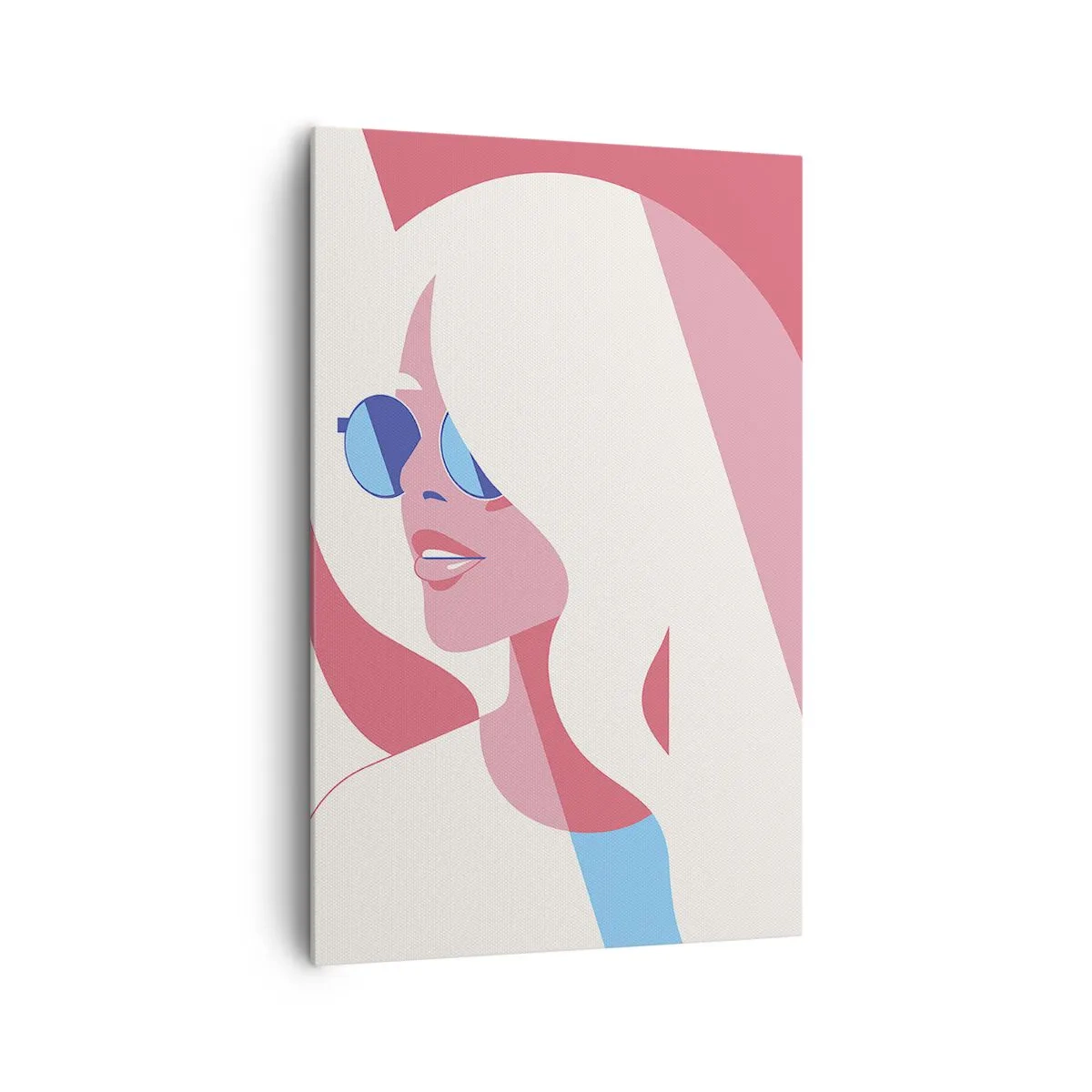 Bild auf Leinwand - Leinwandbild - Es war eine Blondine... - 80x120 cm