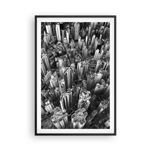 Poster in einem schwarzem Rahmen - Immer höher und höher - 61x91 cm