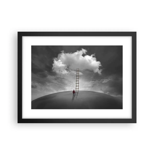 Poster in einem schwarzem Rahmen - Alles ist möglich - 40x30 cm