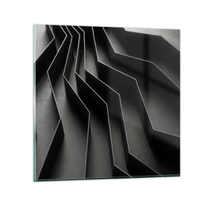 Glasbild - Bild auf glas - Räumliche Ordnung - 30x30 cm