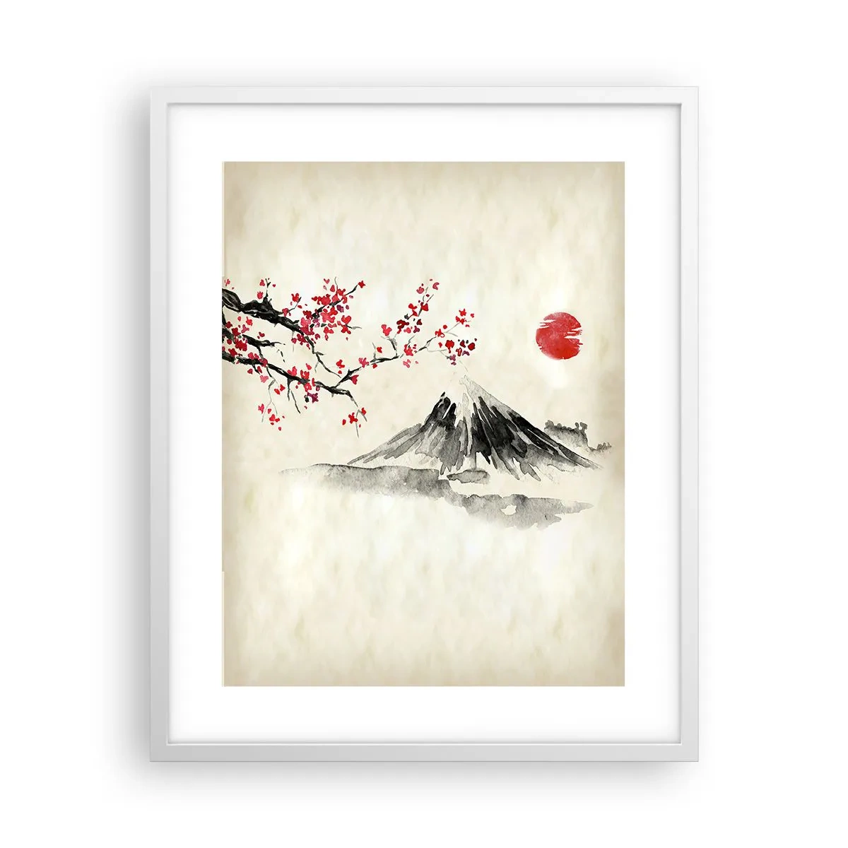 Poster in einem weißen Rahmen - Liebe Japan - 40x50 cm