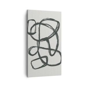 Bild auf Leinwand - Leinwandbild - Schleifenabstraktion - 45x80 cm