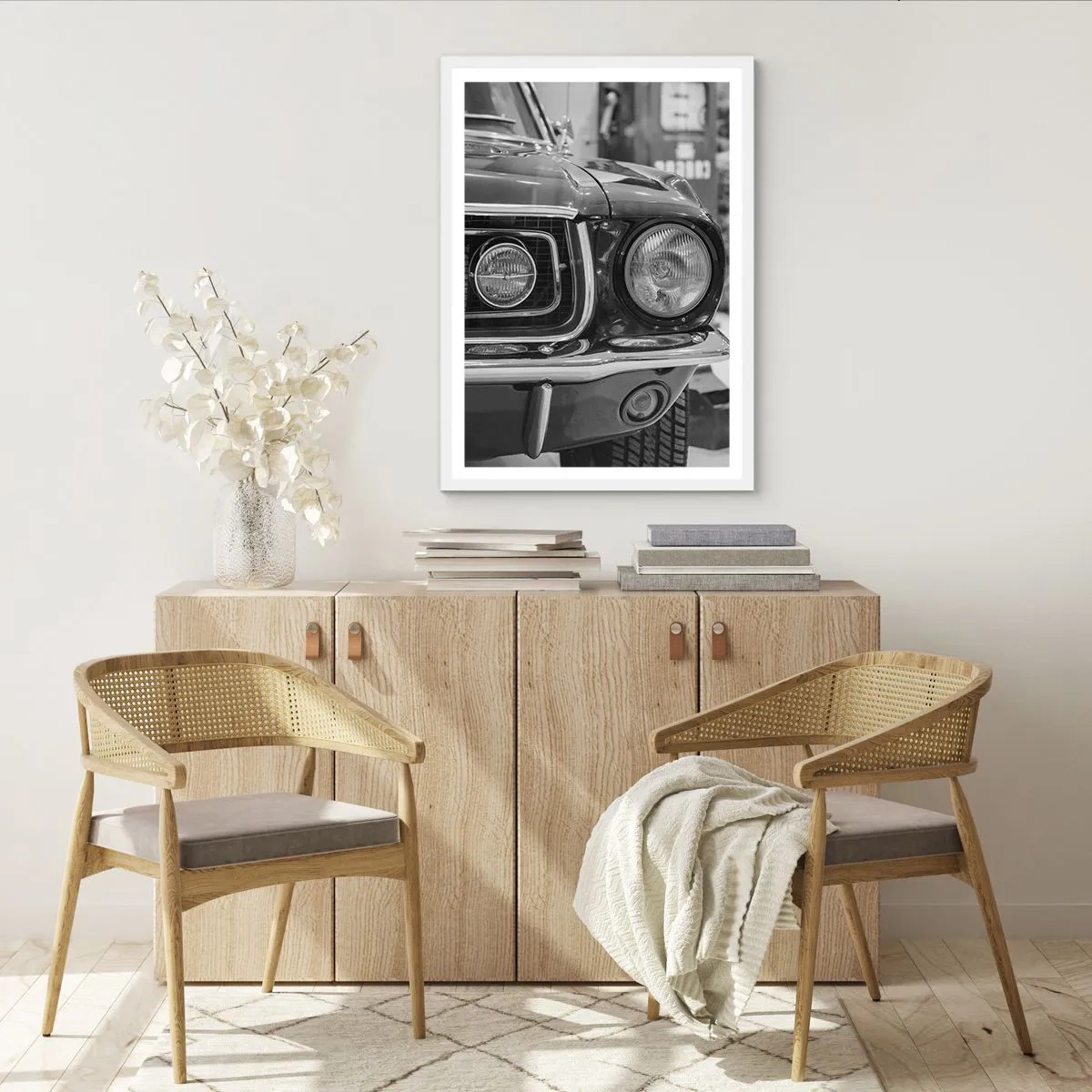 Poster in einem weißen Rahmen - Wilder Ritt - 40x50 cm
