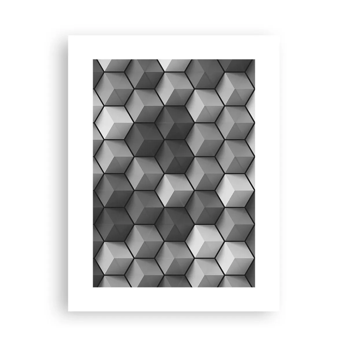 Poster - Kubistisches Puzzle - 30x40 cm