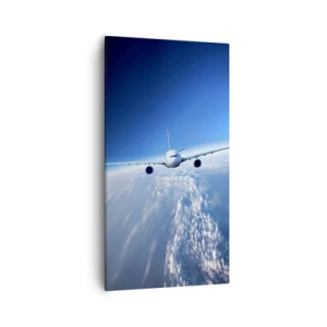 Bild auf Leinwand - Leinwandbild - Ich fliege, weil ich es kann - 55x100 cm