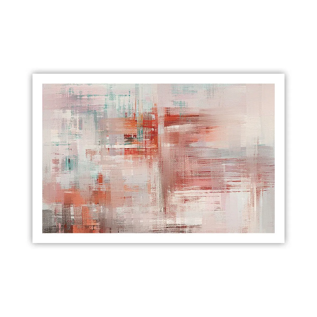 Poster - Dunstig. Aber rosa - 91x61 cm