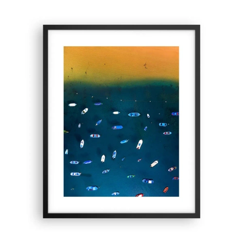 Poster in einem schwarzem Rahmen - Feiertagsspiel - 40x50 cm