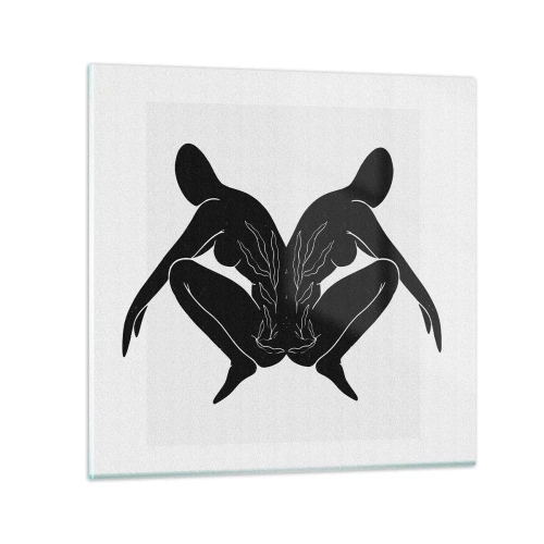 Glasbild - Bild auf glas - Gemeinsame Seele - 30x30 cm