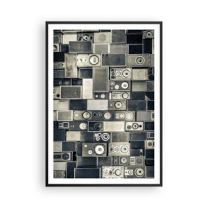 Poster in einem schwarzem Rahmen - Und es ist alles in Ordnung - 70x100 cm