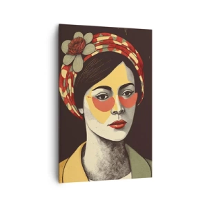 Bild auf Leinwand - Leinwandbild - Korallendame - 80x120 cm