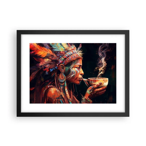 Poster in einem schwarzem Rahmen - Magisches Ritual - 40x30 cm