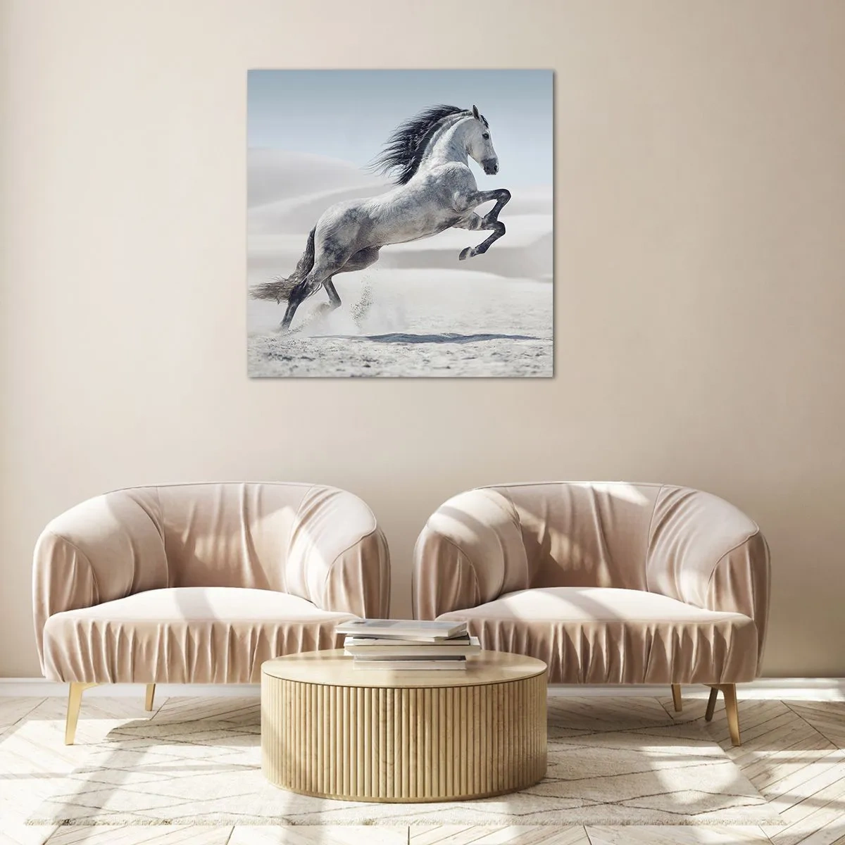 Glasbild - Bild auf glas - Arabischer Prinz - 70x70 cm