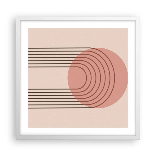 Poster in einem weißen Rahmen - Unwiderstehliche Anziehungskraft - 50x50 cm