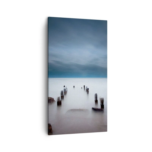 Bild auf Leinwand - Leinwandbild - Nachdenklicher See - 45x80 cm