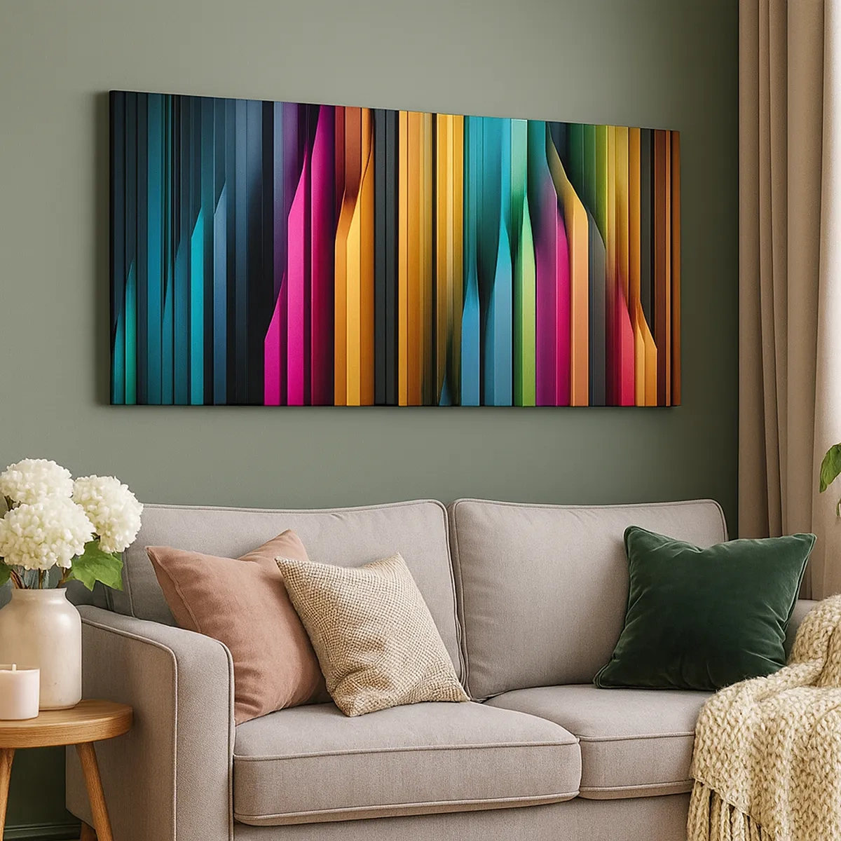 Bild auf Leinwand - Leinwandbild - Lichtorgan - 30x30 cm