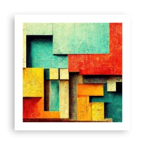 Poster - Festival der rechten Winkel - 50x50 cm