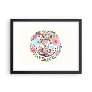 Poster in einem schwarzem Rahmen - Guter Traum eines Seemanns - 40x30 cm