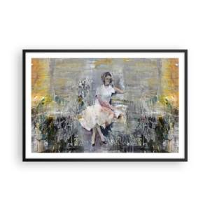 Poster in einem schwarzem Rahmen - Klassisch und modern - 91x61 cm