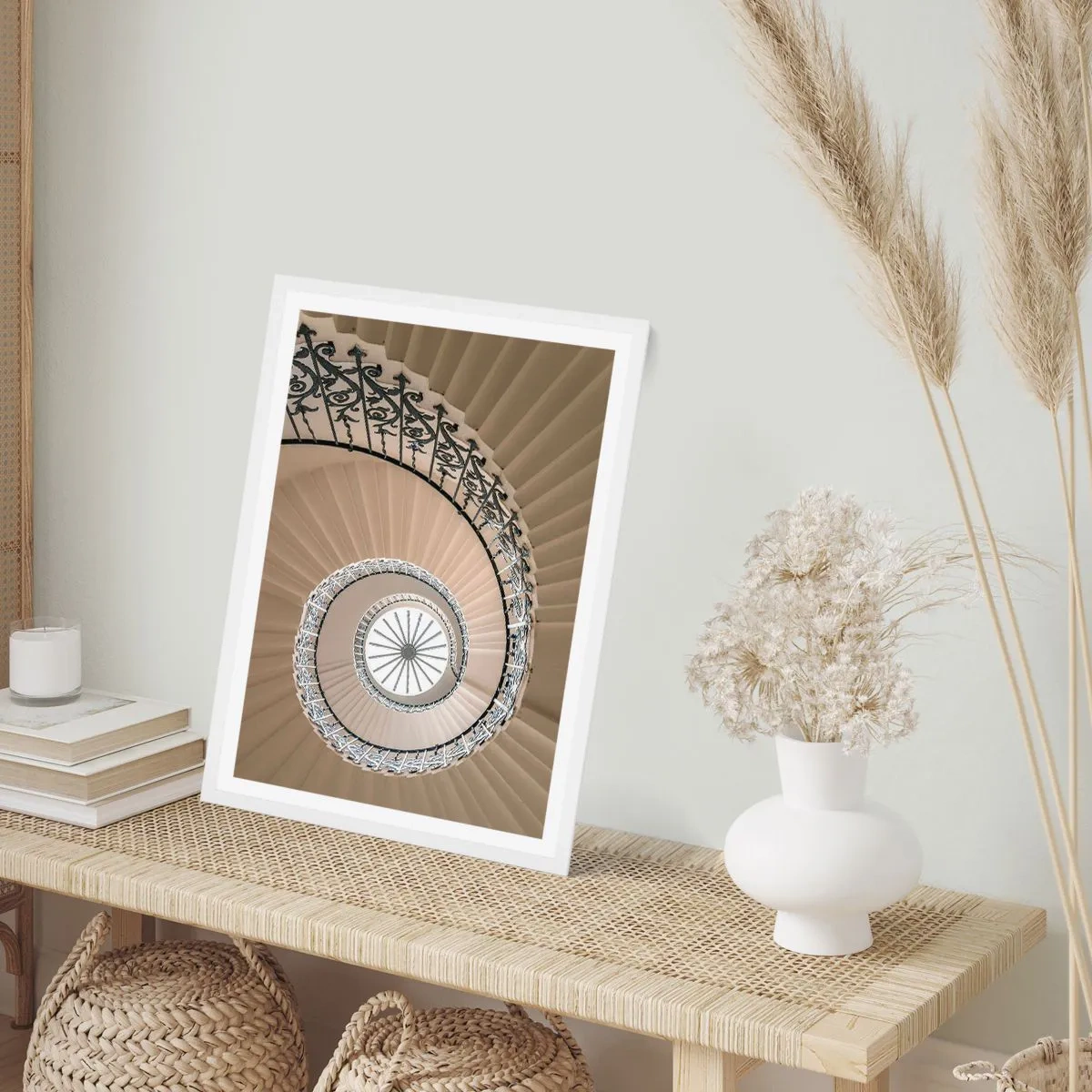 Poster in einem weißen Rahmen - Im Inneren der Muschel - 30x40 cm