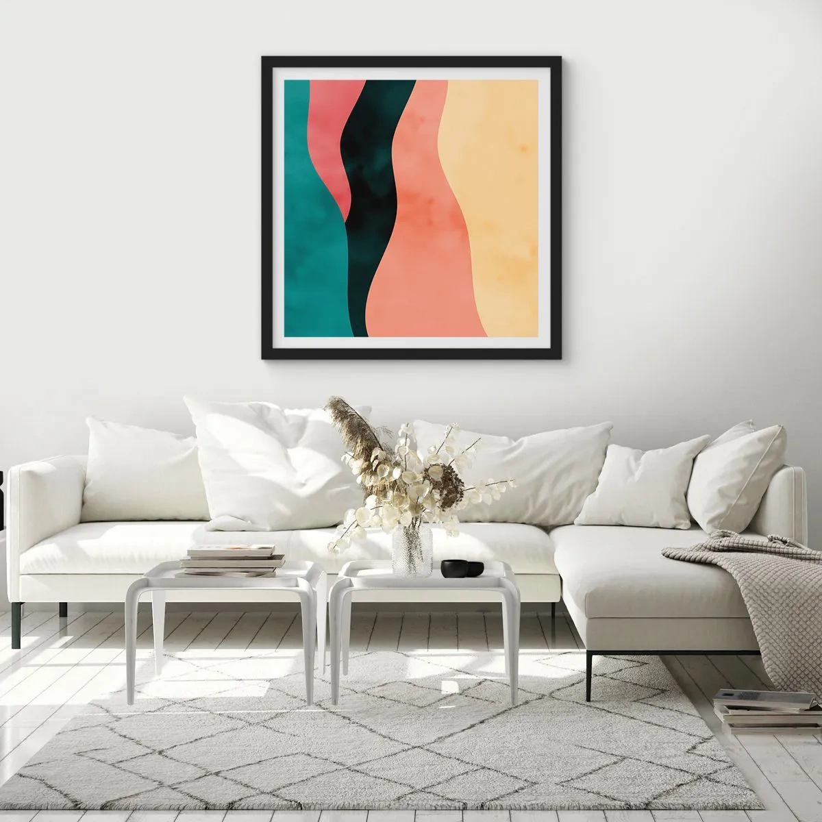 Poster in einem schwarzem Rahmen - Konforme Nichtkonformität - 40x40 cm