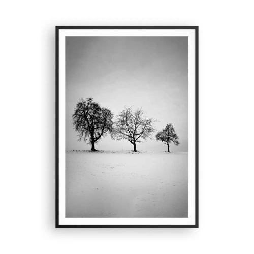 Poster in einem schwarzem Rahmen - Wovon träumen sie? - 70x100 cm