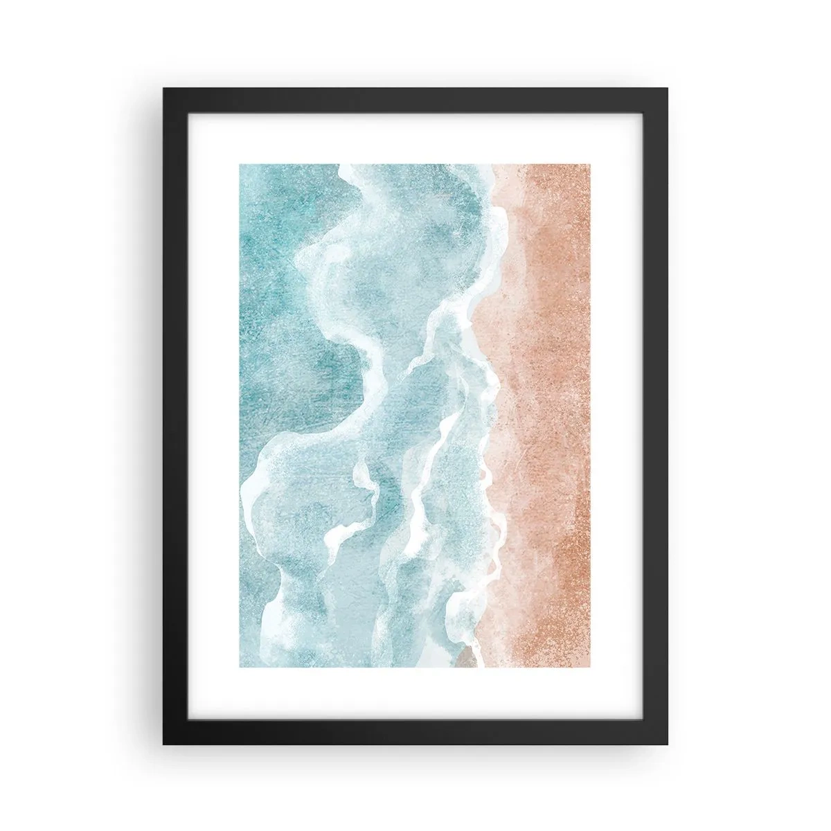 Poster in einem schwarzem Rahmen - Cloud-Abstraktion - 30x40 cm