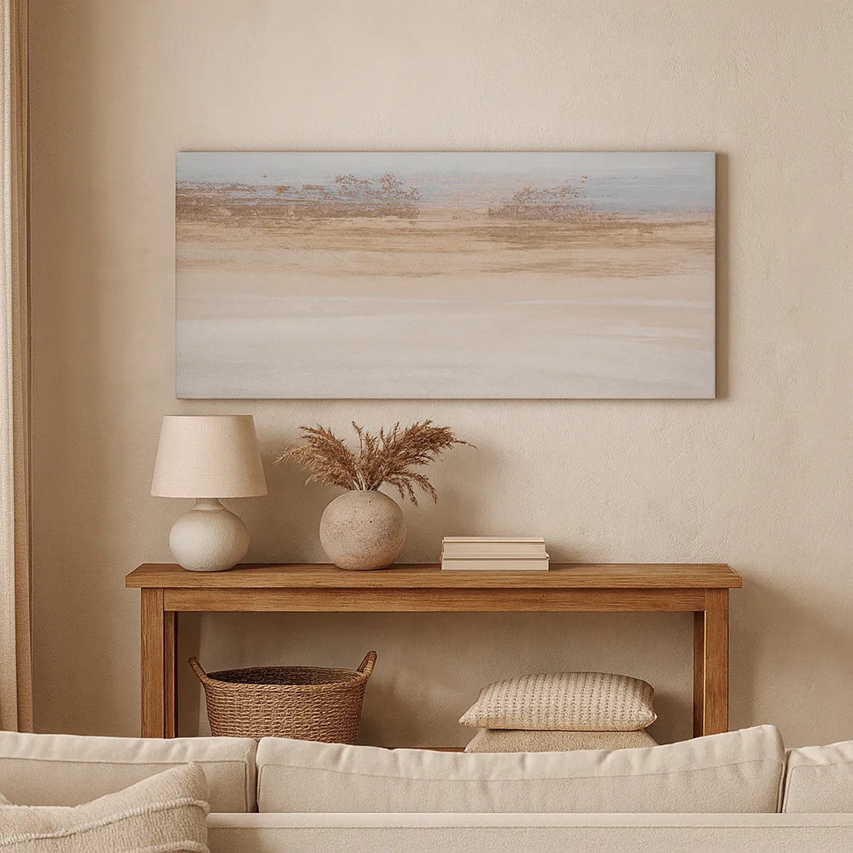 Bild auf Leinwand - Leinwandbild - Mehrdeutige Landschaft - 30x30 cm