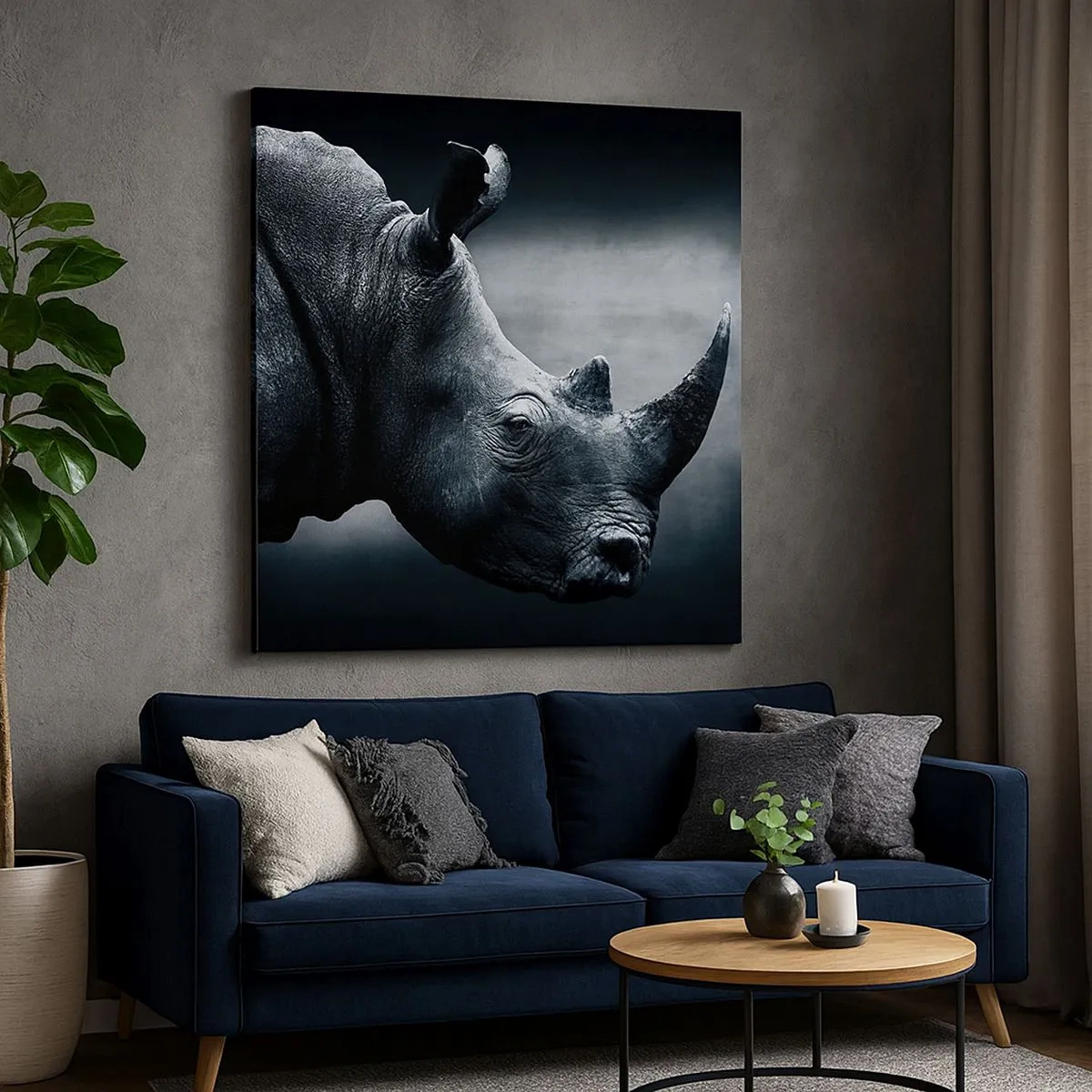 Bild auf Leinwand - Leinwandbild - Richtiges Profil - 30x30 cm