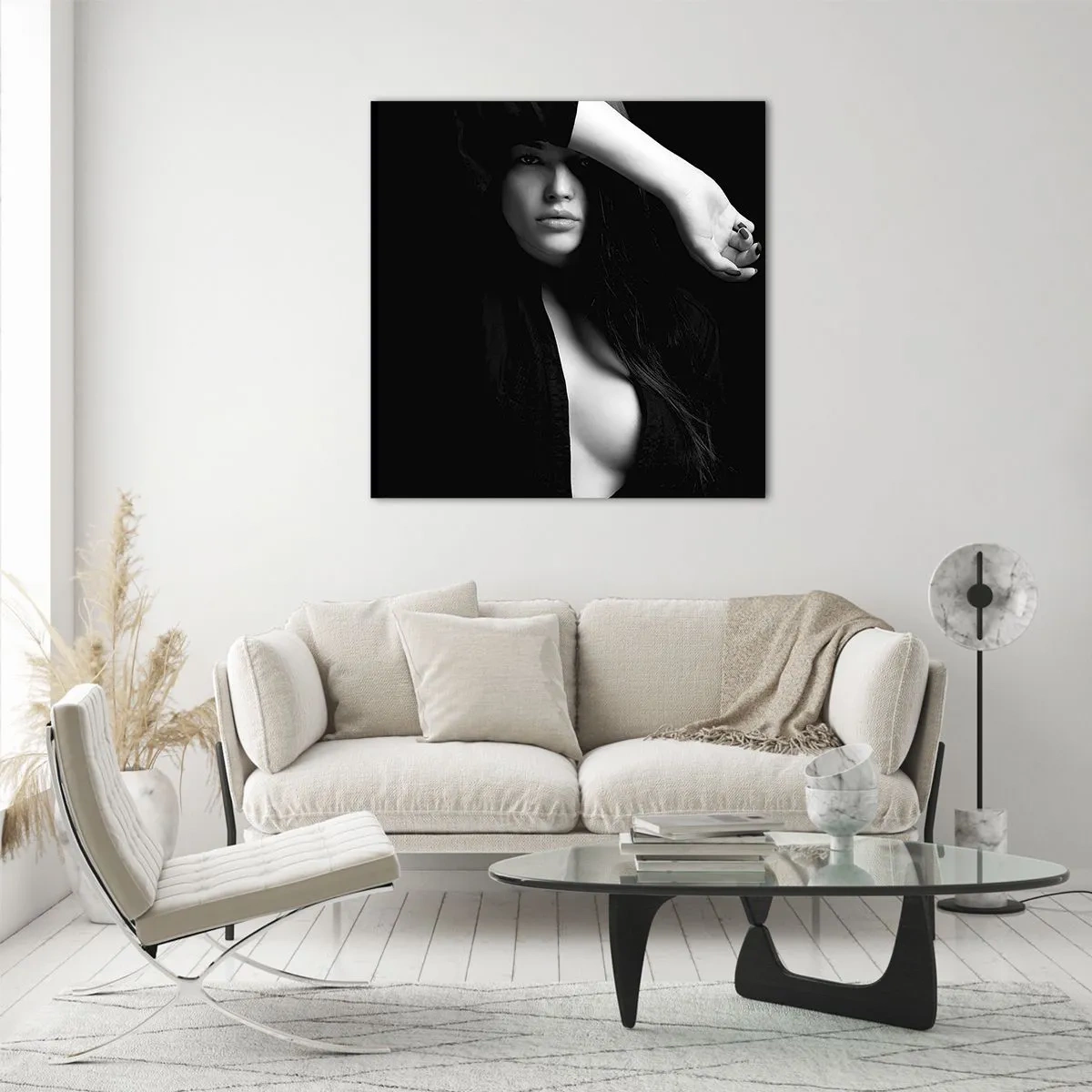 Glasbild - Bild auf glas - Schule der Verführung - 30x30 cm